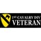 US Amry 1st Cavalry Division Logo Veteran Bumper Sticker 3"X6-1/2"